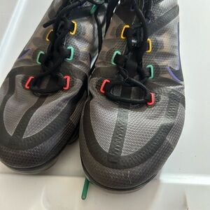 Nike Black and Gray Sneakers with Colorful Accents
